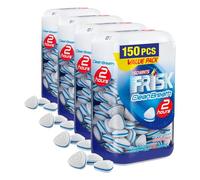 Frisk Clean Breath, Caramelle Dure Gusto Peppermint, Senza Zucchero, Due Ore di Freschezza, Microcompresse con Zinco, con Edulcoranti, 150 caramelle, Confezione da 4