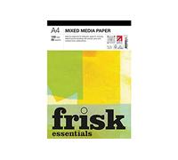 Frisk Essentials - Blocco di carta mista, 150 g/mq, 30 fogli, formato A4, colore: Bianco