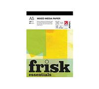 Frisk Essentials Mixed Media - Blocco di carta da 150 g/mq, 30 fogli, formato A5, colore: Bianco