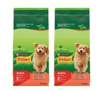 Friskies Active Karma per cani adulti con manzo e verdure 2x15kg