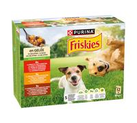Friskies Adult in gelatina con manzo, pollo e agnello Umido per cane - 24 x 85 g