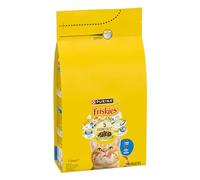FRISKIES | Gatto | Crocchette complete per Gatti Adulti | Salmone e Verdure | Alimento Completo Ricco di Vitamine e Minerali | Borsa | 1,5 KG