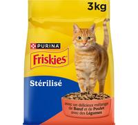 FRISKIES | Gatto | Crocchette complete per Gatti Adulti sterilizzati | Manzo, Po
