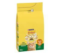 FRISKIES | Gatto indoor | Crocchette complete per gatti adulti al coperto | Pollo e Verdure | Cibo Completo per Gatti Vivi al coperto | Borsa | 1,5 KG