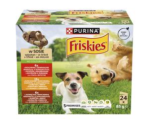 Friskies selezione cibo umido in sugo per cani 24 x 85 g