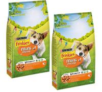 Friskies Vitafit Mini Crocchette per Cani Con Pollo tacchino Verdure 2 x 1.5 kg