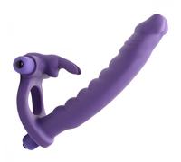 Frisky Frisky - Doppio piacere Doppio penetrazione Anello vibrante per conigli di coniglio
