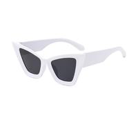 frissin Occhiali da sole a occhi di gatto da donna e uomo, protezione UV400, montatura a farfalla grande, lenti a tinta unita/sfumata, templi spessi, occhiali da sole da donna, occhiali da sole