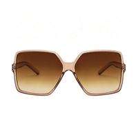 frissin Occhiali da sole oversize da donna in plastica con montatura grande sfumatura occhiali da sole UV400, C2