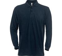 Fristads Acode polo manica lunga 1722 PIQ blu scuro L