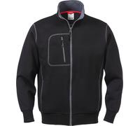 Fristads Felpa con zip Giacca Acode 1747 DF Nero L