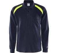Fristads Longsleeve Flamestat Polo a maniche lunghe 784 PFLA Blu navy XL