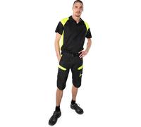 Fristads Pantaloncini elasticizzati 2562 STFP nero/giallo C50