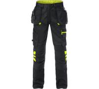 Fristads Pantaloni Craftsman 2595 STFP nero/giallo D112