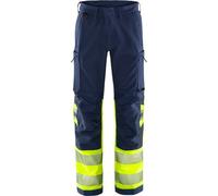 Fristads Pantaloni elasticizzati High Vis Green cl. 1 2647 GSTP Alta visibilità giallo/navy D116