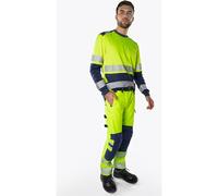 Fristads Pantaloni elasticizzati High Vis Green cl. 2 2645 GSTP Alta visibilità giallo/nero D96