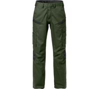Fristads Pantaloni industriali elasticizzati da donna 2554 STFP Verde militare/nero 38