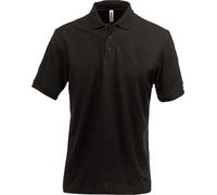 Fristads Poloshirt manica corta Acode Poloshirt 1724 PIQ Nero 3XL