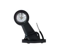 Fristom FT-009C Luce di Posizione a LED Bianca Rossa Anteriore Posteriore Universale 12V 24V Braccio Gomma Angolato Cavo 0,5m Impermeabile IP68 per Rimorchio Camion Macchine Agricole