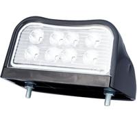 Fristom FT-026 Lampada per Illuminazione Targa a LED Basso Consumo Universale 12V 24V Resistente agli Urti Luce Bianca Omologazione E9 EMC per Rimorchio Camion Macchine Agricole Auto