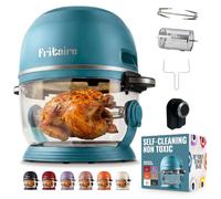 Fritaire - Air Fryer in vetro autopulente. Friggitrice ad aria con capacità di 4,8 l e sistema di riscaldamento a convezione Vortex Whirlwind (Verde)