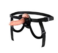 Fritosy Dildo con cinturino con imbracatura, dildo in silicone indossabile per adulti SM giocattoli sessuali per uomini e donne (grande)