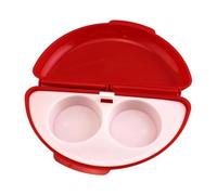 Frittata per forno a microonde, 2 in 1 per omelette e uova, senza BPA, utensili da cucina per colazione veloce, rosso