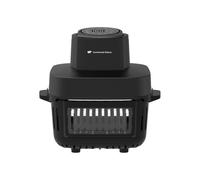 Frittatrice senza olio Continental Edison CEFR642G Air Fryer 1600 W 7 programmi doppi cassetti 6 L + 4,2 L Nero con schermo LED - Nouvo