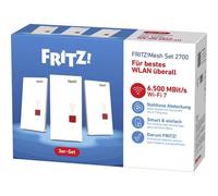FRITZ 20003143 Ripetitore WiFi Mesh Set 2700 3er-Set WLAN, LAN 6.5 GBit/s WiF