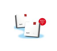 FRITZ!Mesh Wi-Fi Set 1600 (Confezione da 2) - Mesh WiFi fino a 3.000 Mbit/s, Dual Band, Plug & Play, Compatibile con tutti i Router, Aggiornamenti Gratuiti, Made in Europe, 5 Anni di Garanzia, per 5