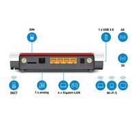 FRITZ!Box 6850 LTE router wireless Gigabit Ethernet Dual-band (2.4 GHz/5 GHz) 4G Bianco