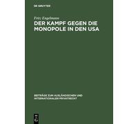 Fritz Engelmann Der Kampf gegen die Monopole in den USA (Copertina rigida)