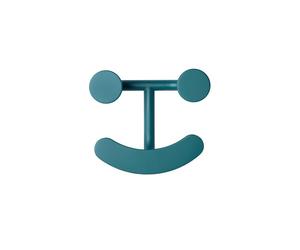 Fritz Hansen Happy Hook Hook Turchese Scuro