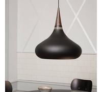 FRITZ HANSEN Orient P3 Lampada a sospensione nera/rosa Ø 50 cm FRITZ HANSEN