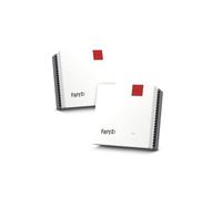 FRITZ!Mesh Wi-Fi Set 1600 (Confezione da 2) - Mesh WiFi fino a 3.000 Mbit/s, Dual Band, Plug & Play, Compatibile con tutti i Router, Aggiornamenti Gratuiti, Made in Europe, 5 Anni di Garanzia, per 5