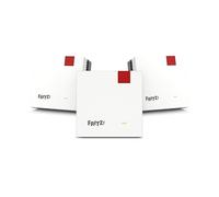 FRITZ!Mesh Wi-Fi Set 1600 (Confezione da 3) - Mesh WiFi fino a 3.000 Mbit/s, Dual Band, Plug & Play, Compatibile con tutti i Router, Aggiornamenti Gratuiti, Made in Europe, 5 Anni di Garanzia, per 5-7