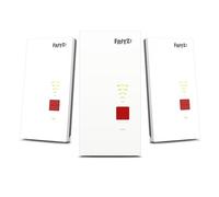 FRITZ!Mesh Set 2700 (set da 3) | Wi-Fi 7 ultraveloce fino a 6.500 Mbit/s | Copertura Wi-Fi 5-7 stanze | Ideale per router o modem in fibra ottica (ONT) | Configurazione semplice | Prodotto in Europa