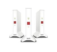 Fritz!Mesh Set 4200 3 set (3 X Fritz!Ripetitore, ideale per router Internet o modem in fibra ottica (ONT), copertura Wi-Fi per 5-7 stanze, Triband Wi-Fi 6 fino a 4.200 Mbit/s, versione tedesca)