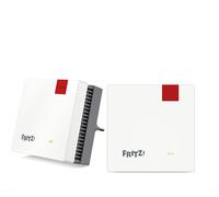 FRITZ!Mesh Wi-Fi Set 1600 (Confezione da 2) - Mesh WiFi fino a 3.000 Mbit/s, Dual Band, Plug & Play, Compatibile con tutti i Router, Aggiornamenti Gratuiti, Made in Europe, 5 Anni di Garanzia, per 5