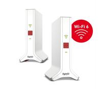 AVM FRITZ BOX - Repeater FRITZ!Mesh Set 4200 2-pack Edition International Ripetitore di rete 4200 Mbit /s Rosso, Bianco - SPEDIZIONE GRATUITA