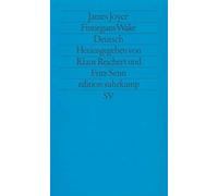 Fritz Senn Klaus Reichert James Joyce Finnegans Wake: Gesammelte An (Tascabile)