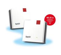 FRITZ!Mesh Wi-Fi Set 1600 (Confezione da 2) - Mesh WiFi fino a 3.000 Mbit/s, Dual Band, Plug & Play, Compatibile con tutti i Router, Aggiornamenti Gratuiti, Made in Europe, 5 Anni di Garanzia, per 5