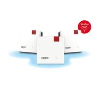 FRITZ!Mesh Wi-Fi Set 1600 (Confezione da 3) - Mesh WiFi fino a 3.000 Mbit/s, Dual Band, Plug & Play, Compatibile con tutti i Router, Aggiornamenti Gratuiti, Made in Europe, 5 Anni di Garanzia, per 5-7