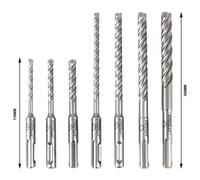 FRITZFURT 3161-2107 Acciaio Kit punte perforatrici 7 parti 5 mm, 6 mm, 8 mm, 1