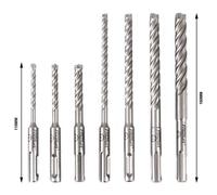 FRITZFURT 3161-2107 Acciaio Kit punte perforatrici 7 parti 5 mm, 6 mm, 8 mm, 1