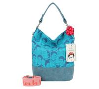 Fritzi aus Preußen Fritzi x Frida Kahlo Borsa a tracolla 37 cm blu