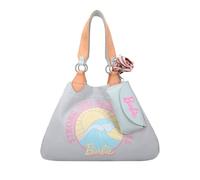 Fritzi aus Preussen Izzy Medium Big Barbie Canvas Light Blue Wave Shopper, azzurro, Mittelgroße