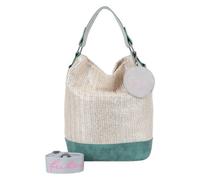Fritzi aus Preußen Limited Painted Straw Borsa a tracolla 27 cm color argento