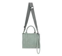 Fritzi SquareN Vintage Salbei Crossbody Kunstleder Damen Umhängetasche Handtasche Festival City vegan abnehmbarer Anhänger Vintage-Waschung 20,5 x 26 x 11 cm, Salbeigrün
