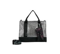 Fritzi aus Preussen Tote Bag Ltd Paint. Straw Silver Black, Shopper Donna, Argento/Nero, Taglia Unica